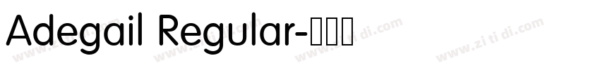 Adegail Regular字体转换